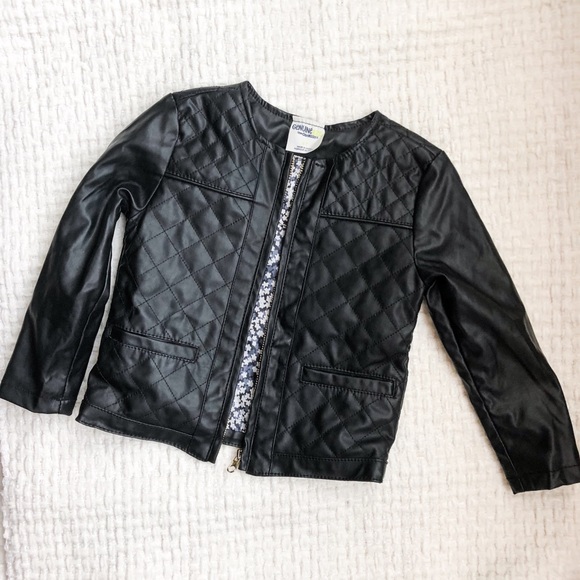 target girls leather jacket
